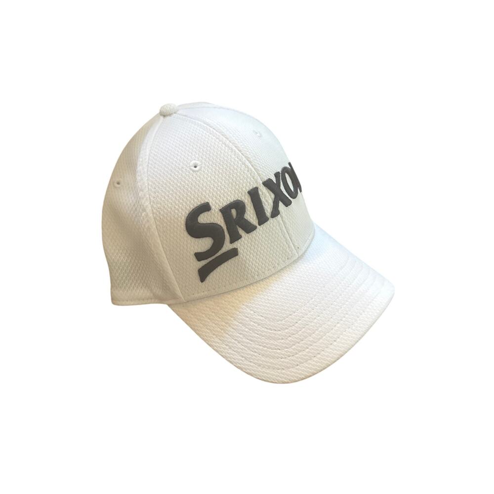 Men Srixon Golf White Baseball Hat Cap Embroidered Logo Polyester